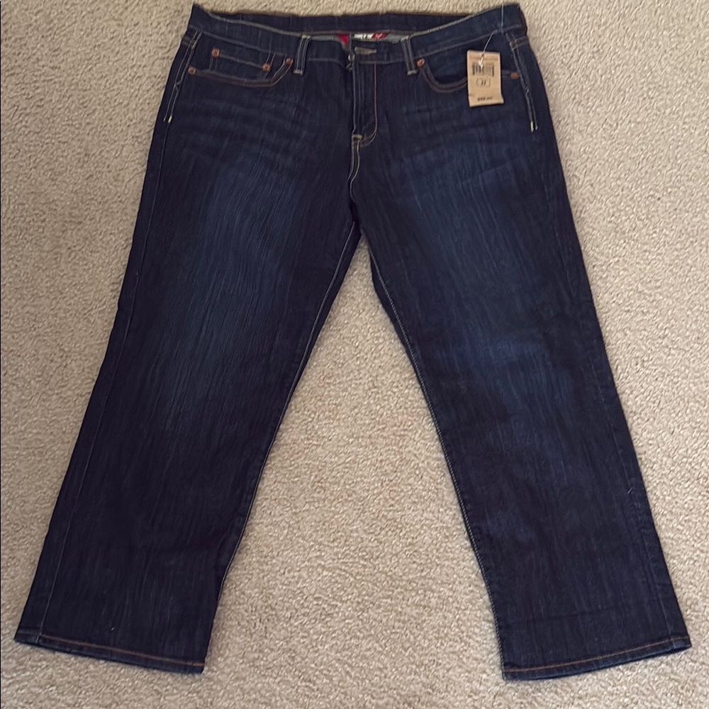 Lucky Brand Blue Ankle Cropped Jeans